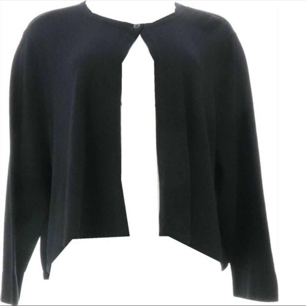 Isaac Mizrahi Black Cardigan Open Sweater Size S